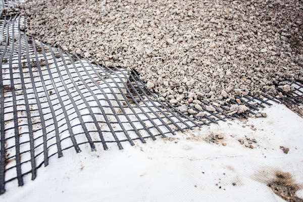 Geotextiel en Geogrids