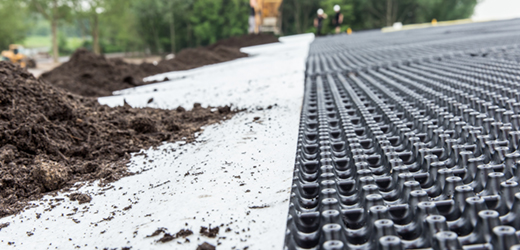 Diadrain drainageplaat bufferplaat voor groendak