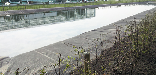 EPDM rubberfolie voor vijvers en bassins