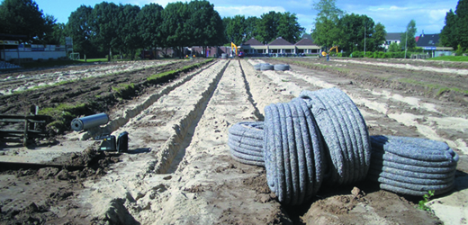 Drainagebuis met kokos omhulling