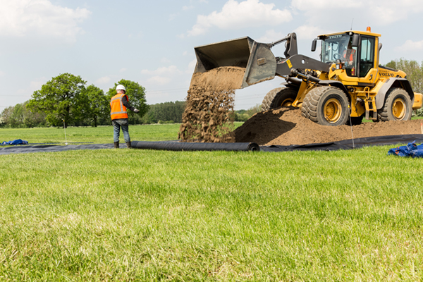 Project aanleg bouwweg voor bouw hoogspanningsverbinding