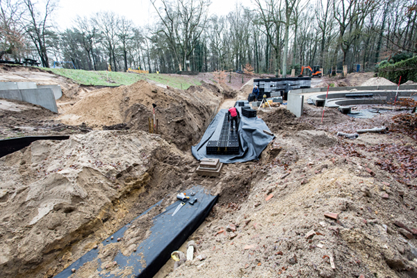 Project JobiCell infiltratieveld om wateroverlast tegen te gaan