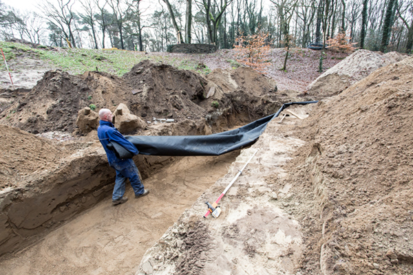 Project JobiCell infiltratieveld om wateroverlast tegen te gaan