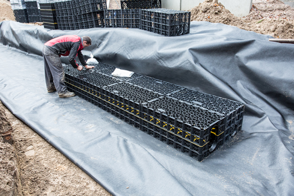 Project JobiCell infiltratieveld om wateroverlast tegen te gaan