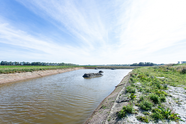 Ecomat K400 natuurlijke erosiebescherming proef in Zeeland Waterschap Deltastromen