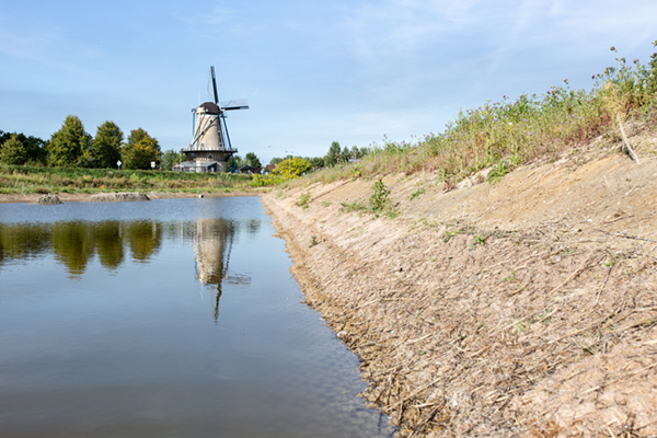 Ecomat K400 natuurlijke erosiebescherming proef in Zeeland Waterschap Deltastromen