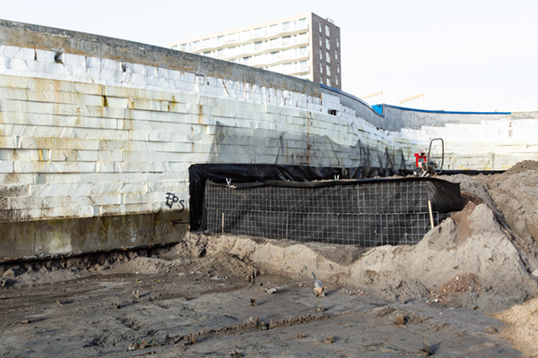 EPS constructie en gewapende grondconstructie voor skatepark amsterdam