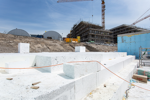 Het Plantsoen van Boedapest in Leidsche Rijn Centrum opgehoogd met EPS constructie