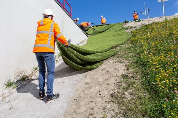 TenCate Geolon Robulon PE1000 erosiebescherming Taluds Zeesluis IJmuiden