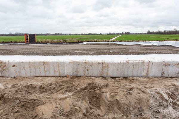 TenCate paalmatrassysteem met Miragrid GX en Geolon PET