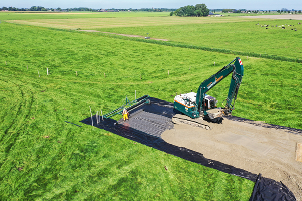 TenCate Geolon HMi-3 voor Wintrack masten van TenneT in Groningen
