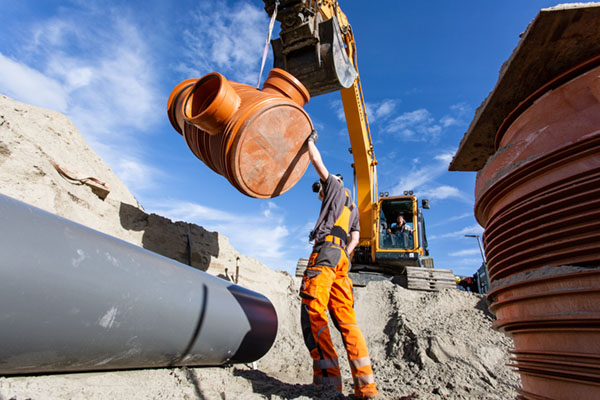 Pipelife Renoflow inspectieputten voor nieuwbouwwijk