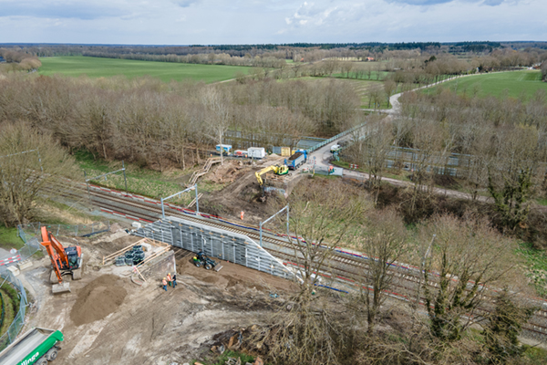 Beton+ systeem voor spoorviaduct witte paarden steenwijkerland