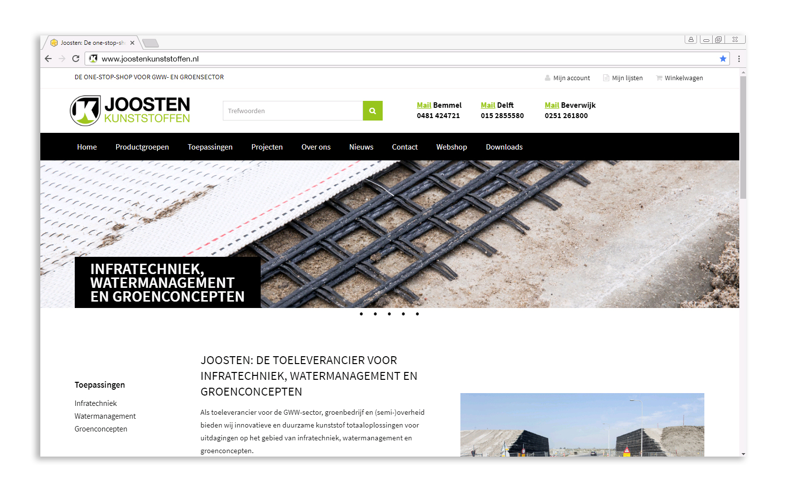 Lancering nieuwe website Joosten Kunststoffen